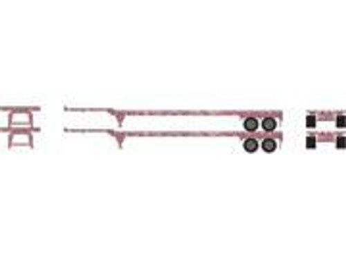 HO RTR 48' Container Chassis, SP (2)