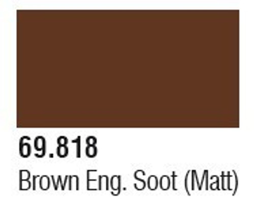 69818 Brown Engine Soot (Matt)  Mecha Color 17ml Bottle