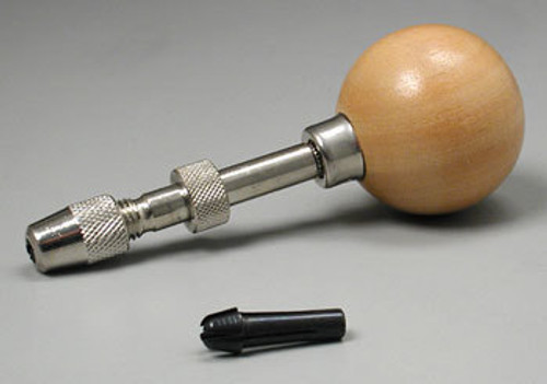 37-120 Swivel Pin Vise with Wood Handle 37-120 Swivel Pin Vise with Wood Handle