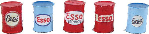 JLI563 Custom Oil Barrel pkg(5) -- Mobil Oil (red, black)