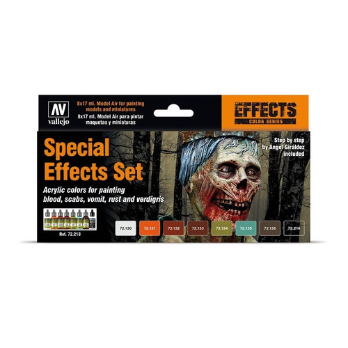VLJ72213  Game Special Effects Colors, Model Color Paint Set , 1/2 Fl. Oz. Bottles, 8 Colors VLJ72213  Game Special Effects Colors, Model Color Paint Set , 1/2 Fl. Oz. Bottles, 8 Colors