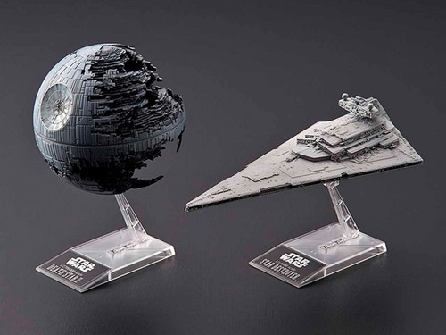 BAN2419265 Bandai Star Wars 1/2700000 Death Star II & 1/14500 Star Destroyer