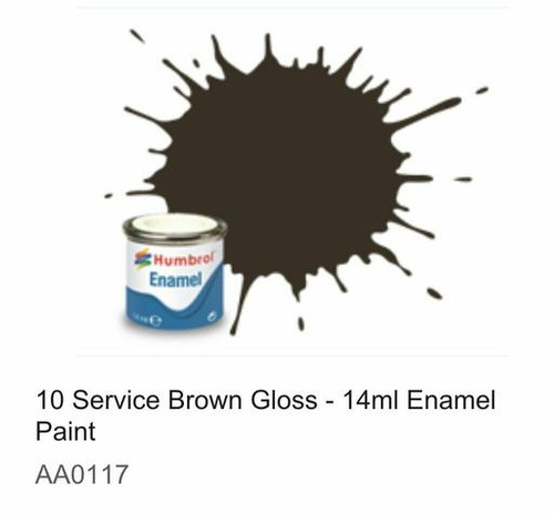 AA0117 - Gloss, Service Brown - Enamel, 14ML, Gloss, Shade 010
