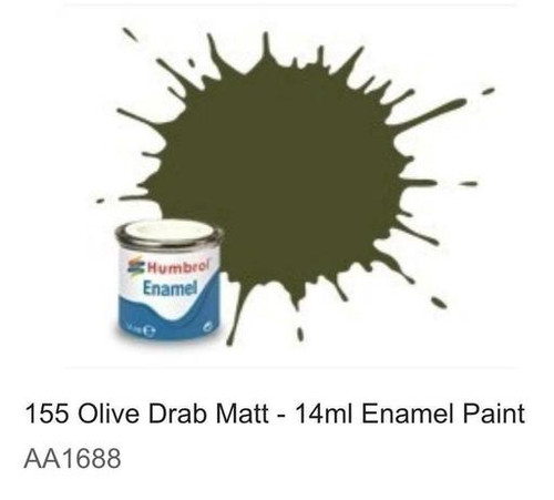AA0730 - Olive Drab - Enamel, 14ML, Matt, Shade 066