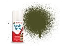 (D) discontinued  AD6155 - Olive Drab, 150ml - Acrylic Spray, Matt, Shade 155