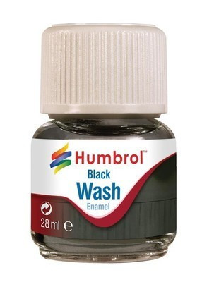 AV0201 - Enamel Wash Black, 28 ml