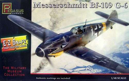 8413 1:48 Pegasus EZ Snap Messerschmitt Bf109G-6 #8413 8413 1:48 Pegasus EZ Snap Messerschmitt Bf109G-6 #8413