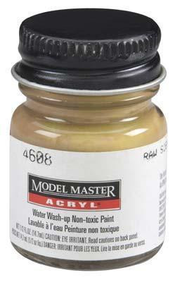 (D)  4608 Model Master Acryl Flat 1/2oz Raw Sienna