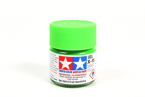 Tamiya 81515 Acrylic Mini X15  Light Green model paint 10 ml bottle