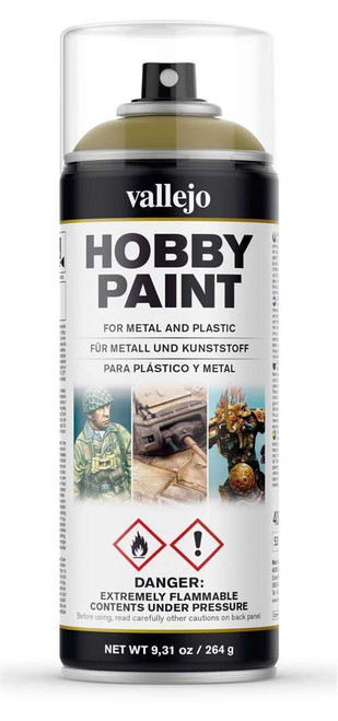 VLJ28001 Panzer Yellow AFV Solvent-Based Acrylic Paint 400ml Spray