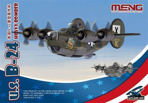 MP006 Meng Kids  mPLANE-006 U.S. B-24 Heavy Bomber