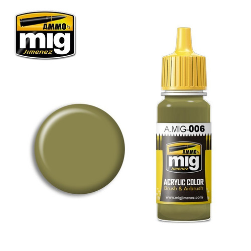 AMM0006 AMMO by Mig Acrylic Color - RAL7008 Graugrun Opt. 2 (17ml bottle)