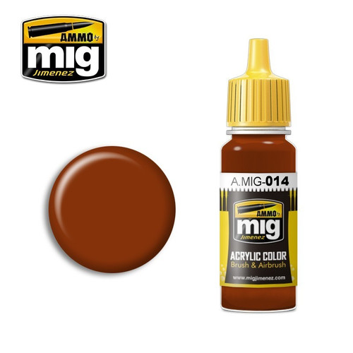 AMM0014 AMMO by Mig Acrylic Color - RAL8012 Rotbraun (17ml bottle)