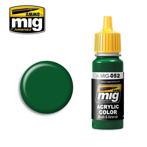AMM0052 AMMO by Mig Acrylic Color - Deep Green (17ml bottle)