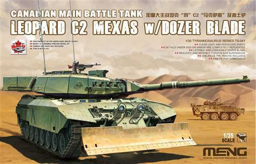 TS041 Canadian Main Battle Tank Leopard C2 MEXAS with Dozer Blade 1/35 TS041 Canadian Main Battle Tank Leopard C2 MEXAS with Dozer Blade 1/35