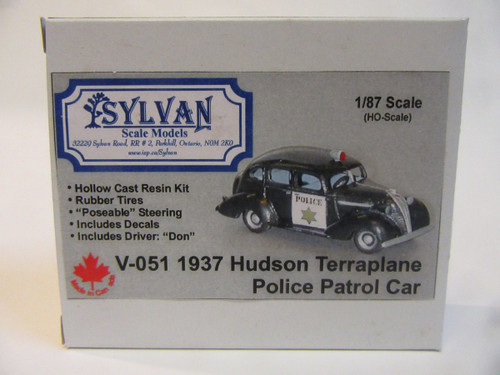 V051 HO 1/87 1937 Hudson Terraplane Police Patrol Car