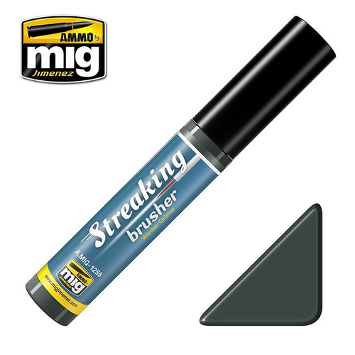 AMM1255 AMMO by Mig Streaking Brusher - Winter Grime