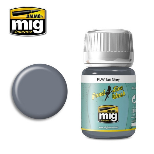 AMM1610 AMMO by Mig - Panel Line Wash: Tan Grey