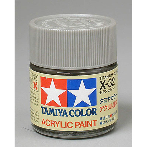 TAM81032 Tamiya Acrylic X-32 Titanium Silver TAM81032 Tamiya Acrylic X-32 Titanium Silver