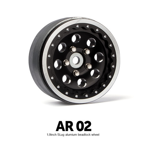 70364 AR02 1.9 Inch 5 Lug Aluminum beadlock wheels (2)