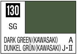 GNZC130 Semi Gloss Dark Green - Kawasaki 10ml , GSI Mr. Color