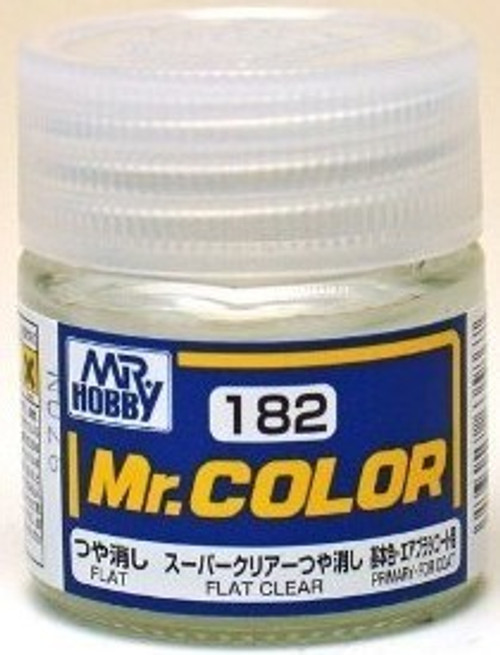 GNZC182 Flat Clear 10ml Bottle , GSI Mr. Color