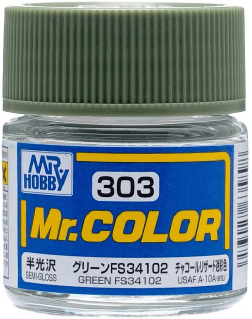 GNZC303 Mr. Color 303 - Green FS34102 (Semi-Gloss/Aircraft)