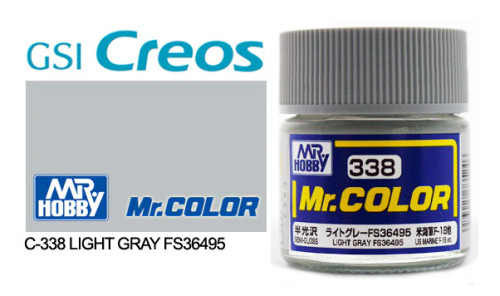GNZC338 Semi Gloss Light Gray FS36495 10ml , GSI Mr. Color