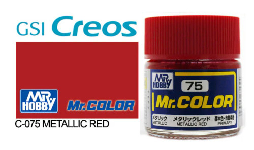GNZC75 Metallic Red 10ml , GSI Mr. Color
