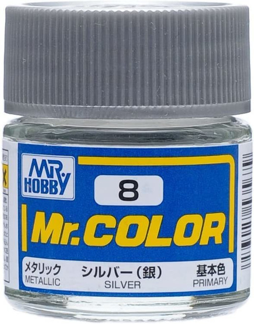 GNZC008 Metallic Silver 10ml , GSI Mr. Color