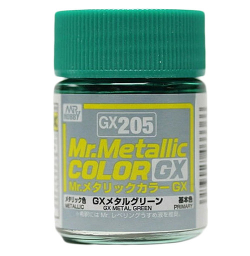 GNZGX205 Metallic Green 18ml , GSI Mr Color GX