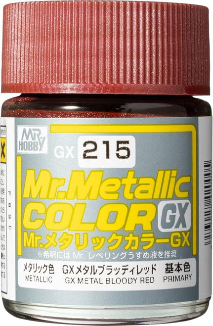 GNZGX215 Metallic Bloody Red 18ml , GSI Mr Color GX