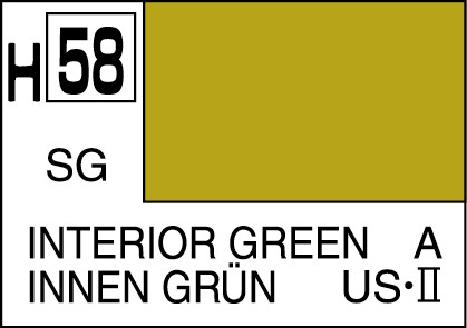 GNZN58 Acrysion N58 - Interior Green (Semi-Gloss/Aircraft)