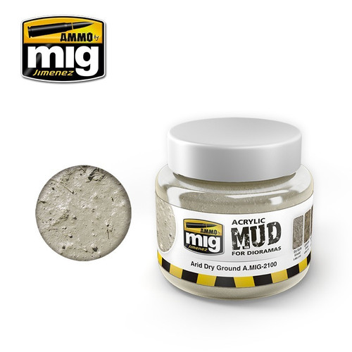AMM2100 AMMO by Mig Acrylic Mud for Dioramas - Arid Dry Ground