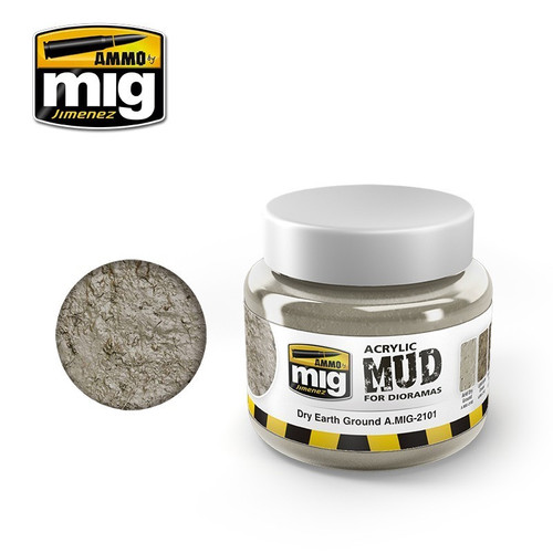 AMM2101 AMMO by Mig Acrylic Mud for Dioramas - Dry Earth Ground