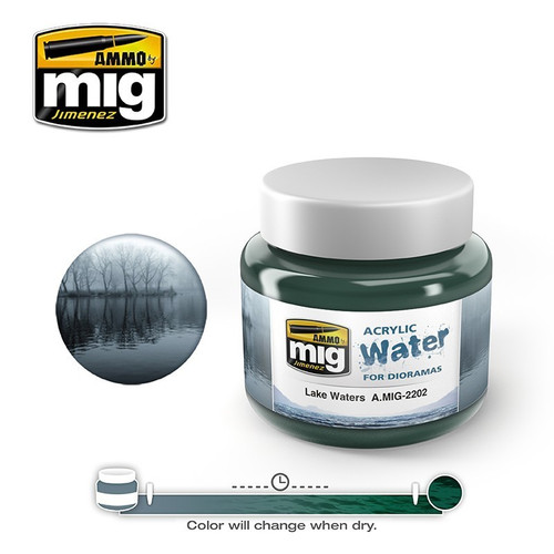AMM2202 AMMO by Mig Acrylic Water for Dioramas - Lake Waters (250ml)