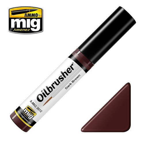 AMM3512 AMMO by Mig Oilbrusher - Dark Brown