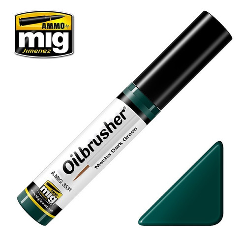 AMM3531 AMMO by Mig Oilbrusher - Mecha Dark Green