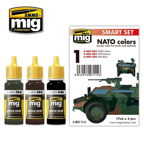 AMM7114 AMMO by Mig Smart Paint Set - NATO Colors