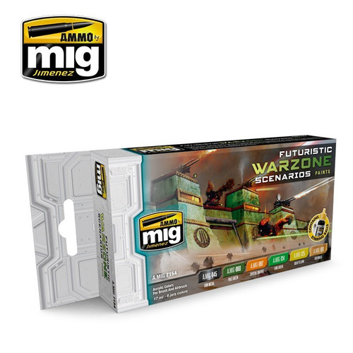 AMM7154 AMMO by Mig Paint Set - Futuristic Warzone Scenarios