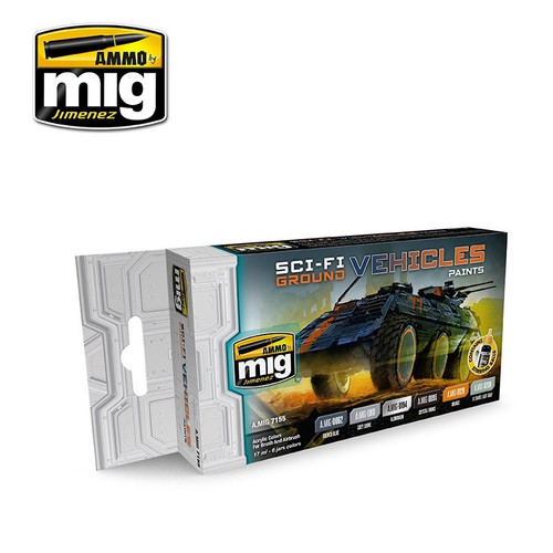 AMM7155 AMMO by Mig Paint Set - Sci-Fi Ground Vehicles