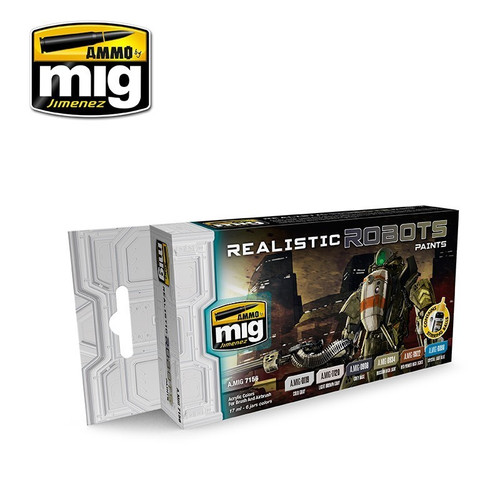 AMM7156 AMMO by Mig Paint Set - Realistic Robots