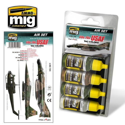 AMM7205 AMMO by Mig Air Paint Set - 60s-70s USAF TAC Colors