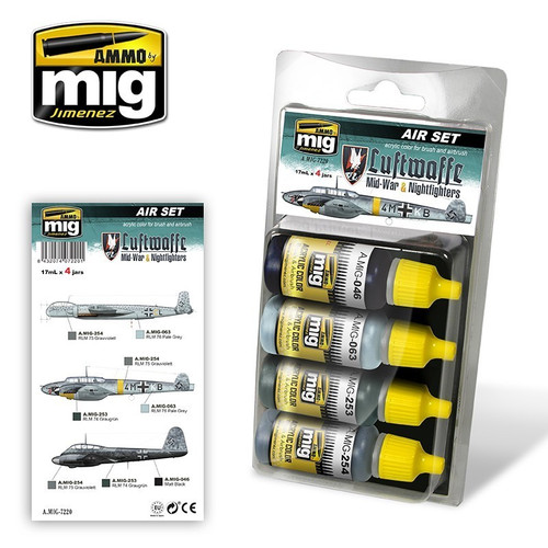 AMM7220 AMMO by Mig Air Paint Set - Luftwaffe Mid-War & Nightfighters