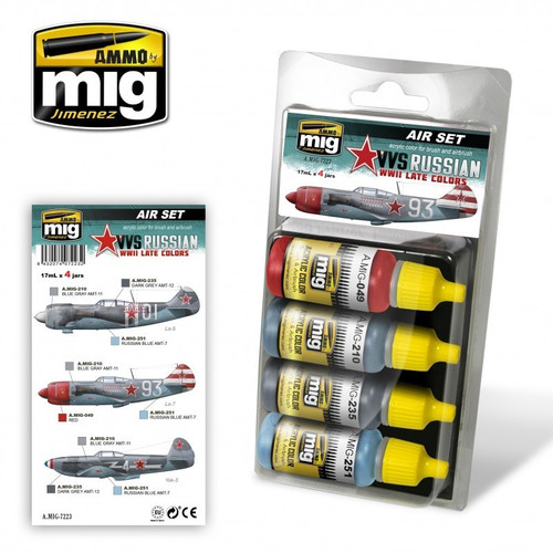 AMM7223 AMMO by Mig Air Paint Set - VVS WW2 Russian Aircraft Late Colors