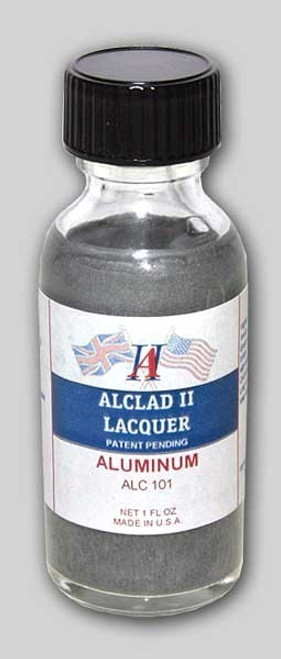 ALC101  Bottle Aluminum Lacquer 1oz
