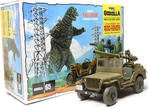 882 Godzilla Army Jeep 1:25