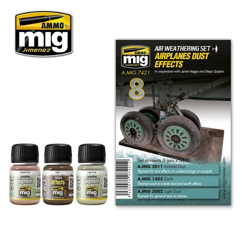 AMM7421 AMMO by Mig - Air Weathering Set: Airplanes Dust Effects
