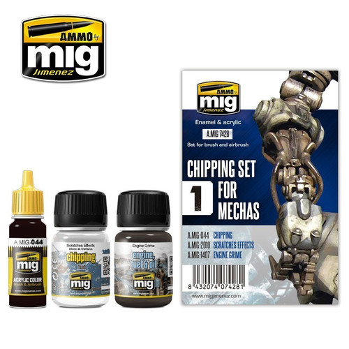 AMM7428 AMMO by Mig - Chipping Set for Mechas