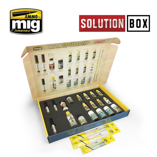 AMM7702 AMMO by Mig Solutions Box - WW2 Luftwaffe Late Fighters Colors and Weathering System